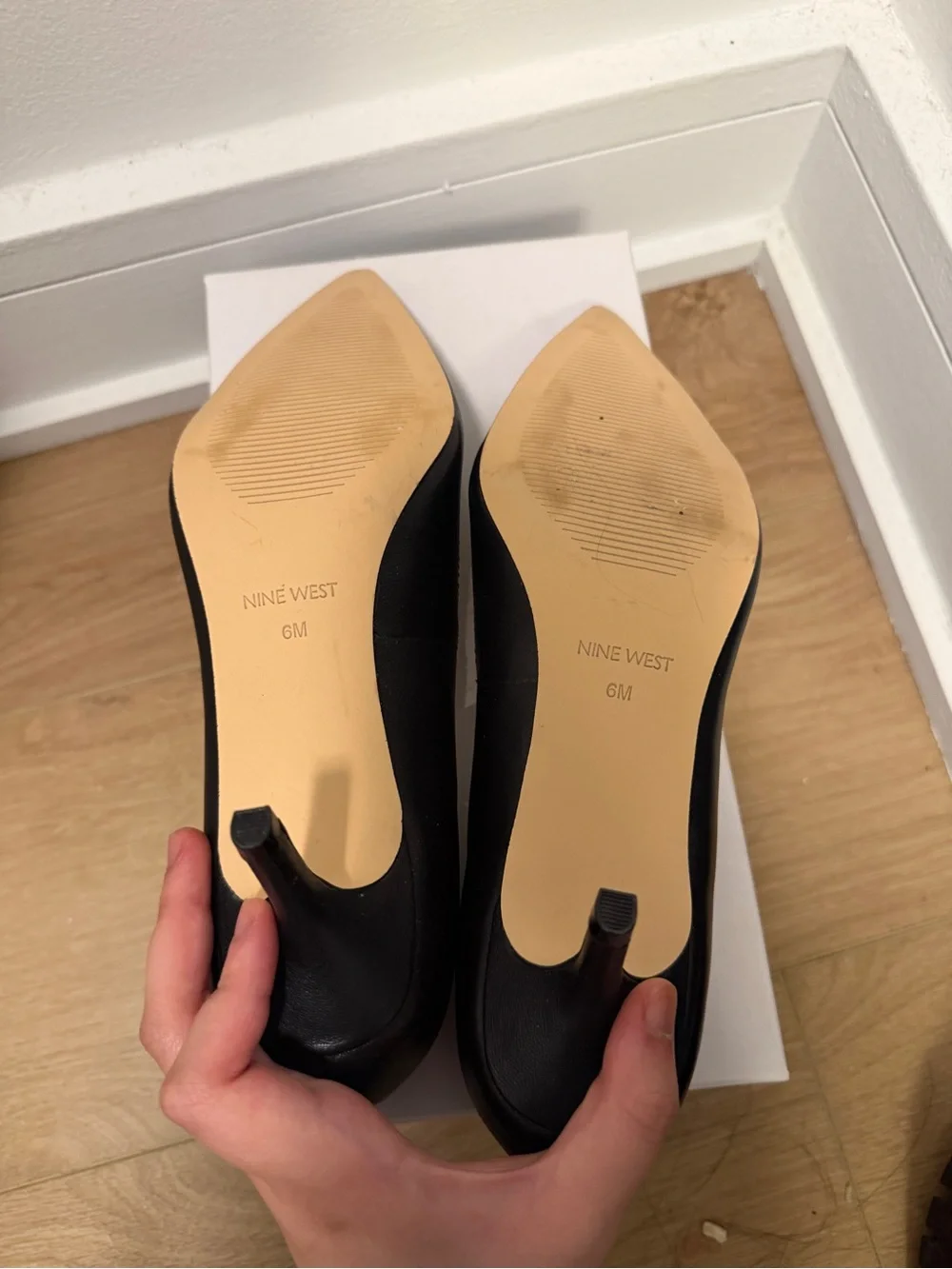 Nine West Black Arlene Pointy Toe Pumps